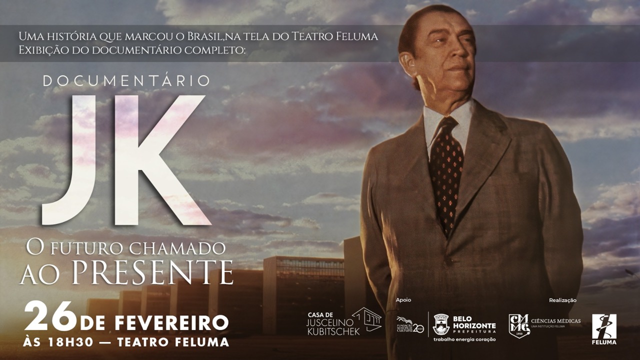 Documentário sobre a trajetória de JK ganha a grande tela do Teatro Feluma