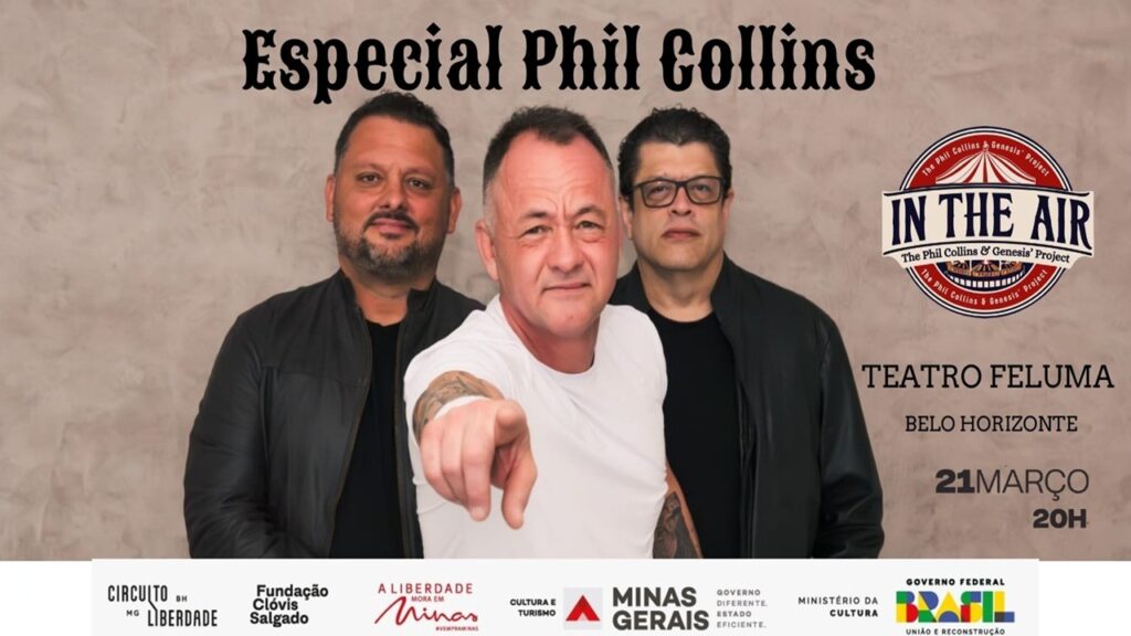 Teatro Feluma recebe o show “ Especial Phil Collins” revisita grandes sucessos da carreira solo de Phil Collins e da banda Genesis