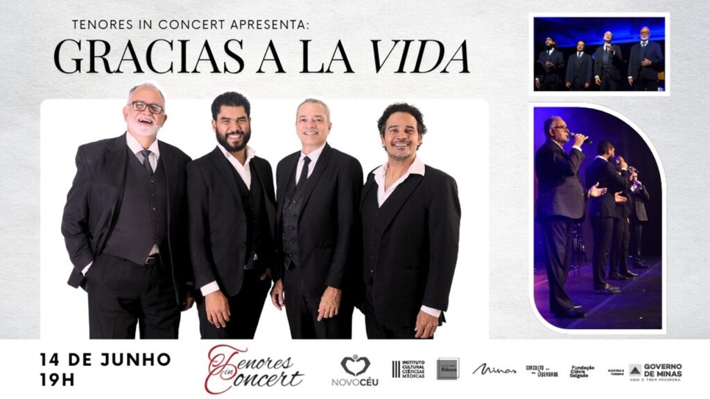 Tenores in Concert volta ao Teatro Feluma.