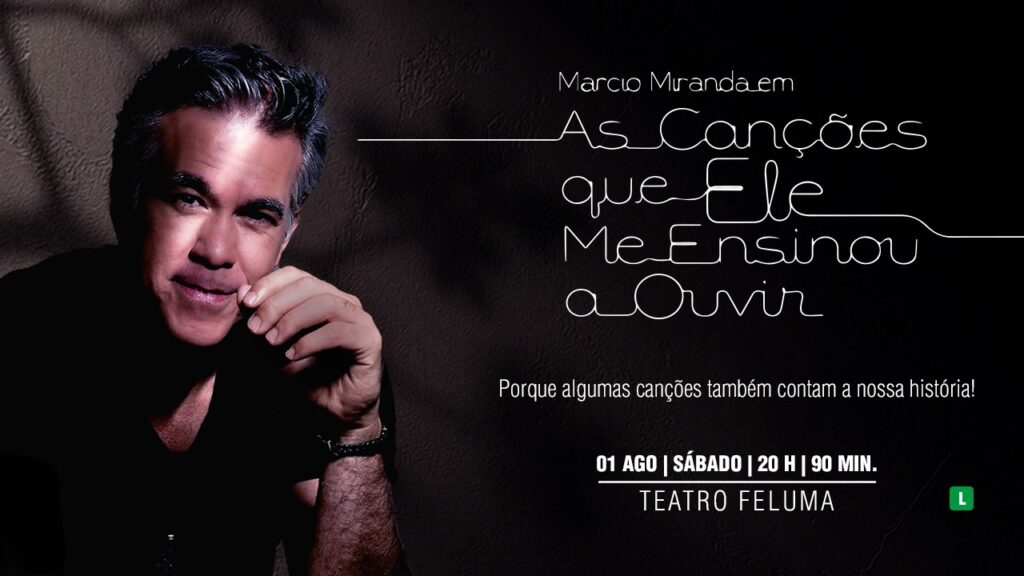 O artista Márcio Miranda apresenta o espetáculo 